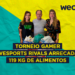Torneio gamer WeSports Rivals arrecada 119 kg de alimentos